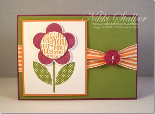 Shimmery card using the Shimmer Paints.
