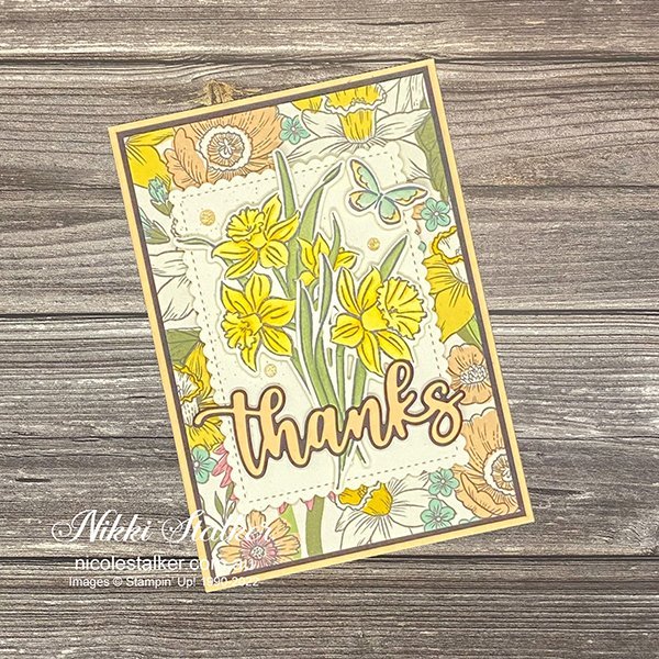 Daffodil Daydreams Thanks card