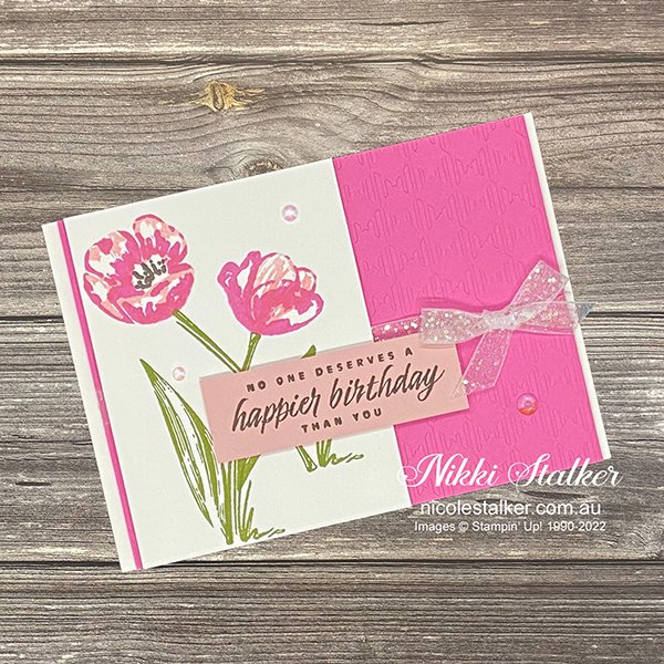 Timeless Tulips 1 Flowering Tulips Birthday card