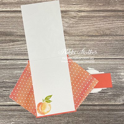 Double Triangle Fun Fold card open