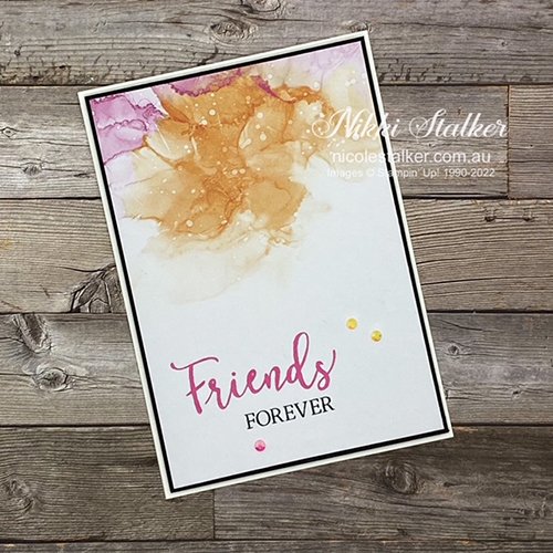 Friends Forever greeting card using Expressions of Ink DSP