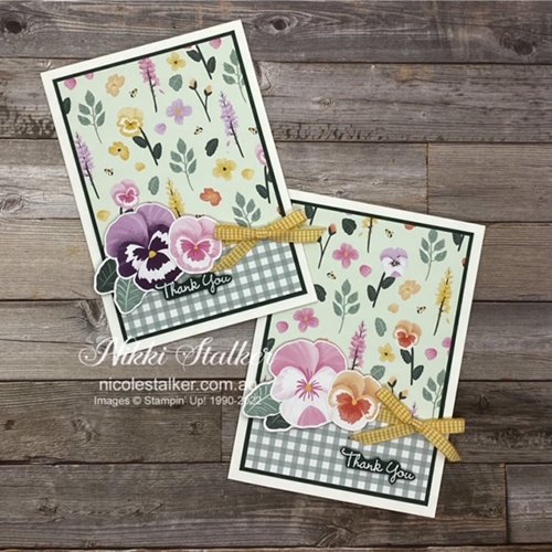 Pansy Thank You card