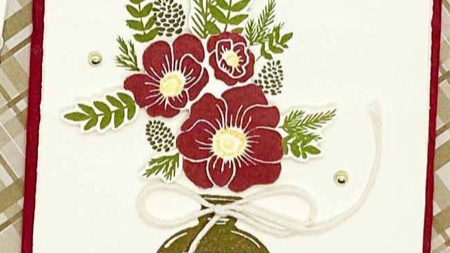 Vintage Christmas Card Snippet