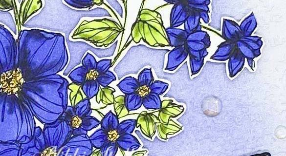 Floral Birthday card snippet