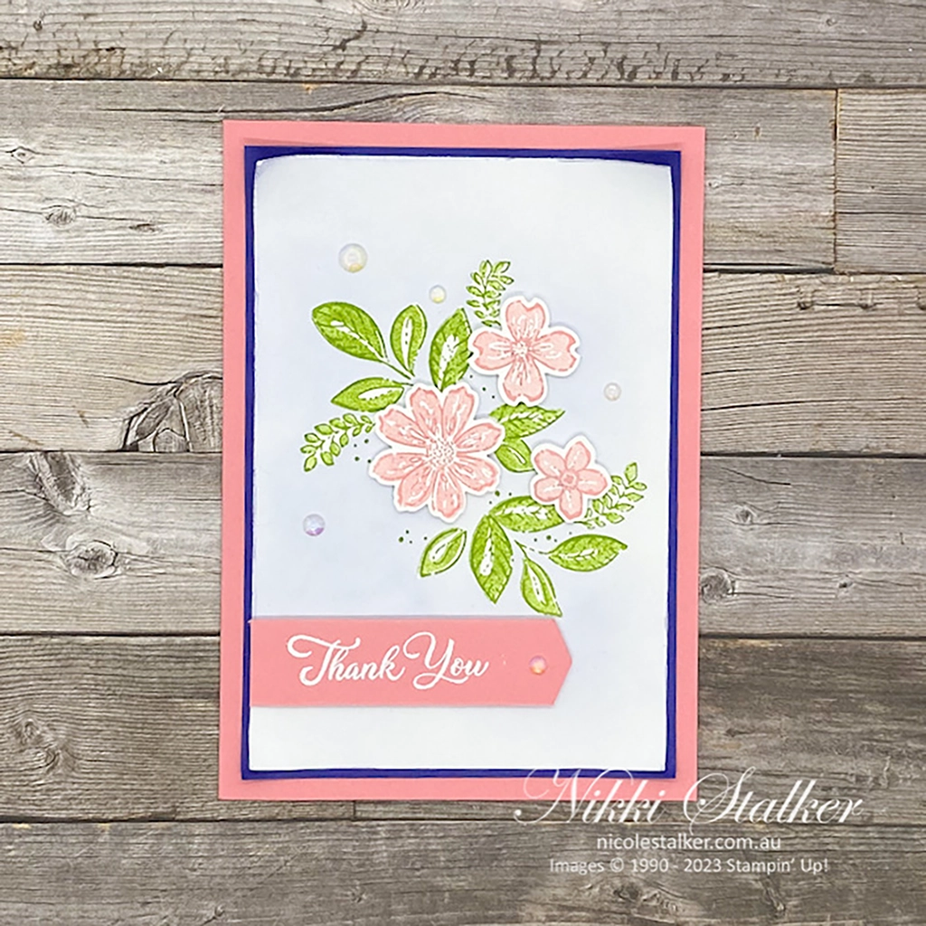 Petal Park Blog Hop card - Thank You